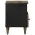 Mesitas noche 2 uds madera maciza mango gris claro 40x33x46