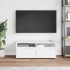 Mueble de TV VISNES blanco 100x40x38 cm madera de