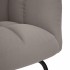 Sillón mecedora con taburete tela gris