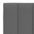 Estructura de cama sin colchón tela gris oscuro 90x190