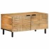 Mesa de centro marrón 80x50x40 cm madera maciza
