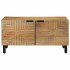 Mesa de centro marrón 80x50x40 cm madera maciza