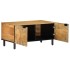 Mesa de centro marrón 80x50x40 cm madera maciza