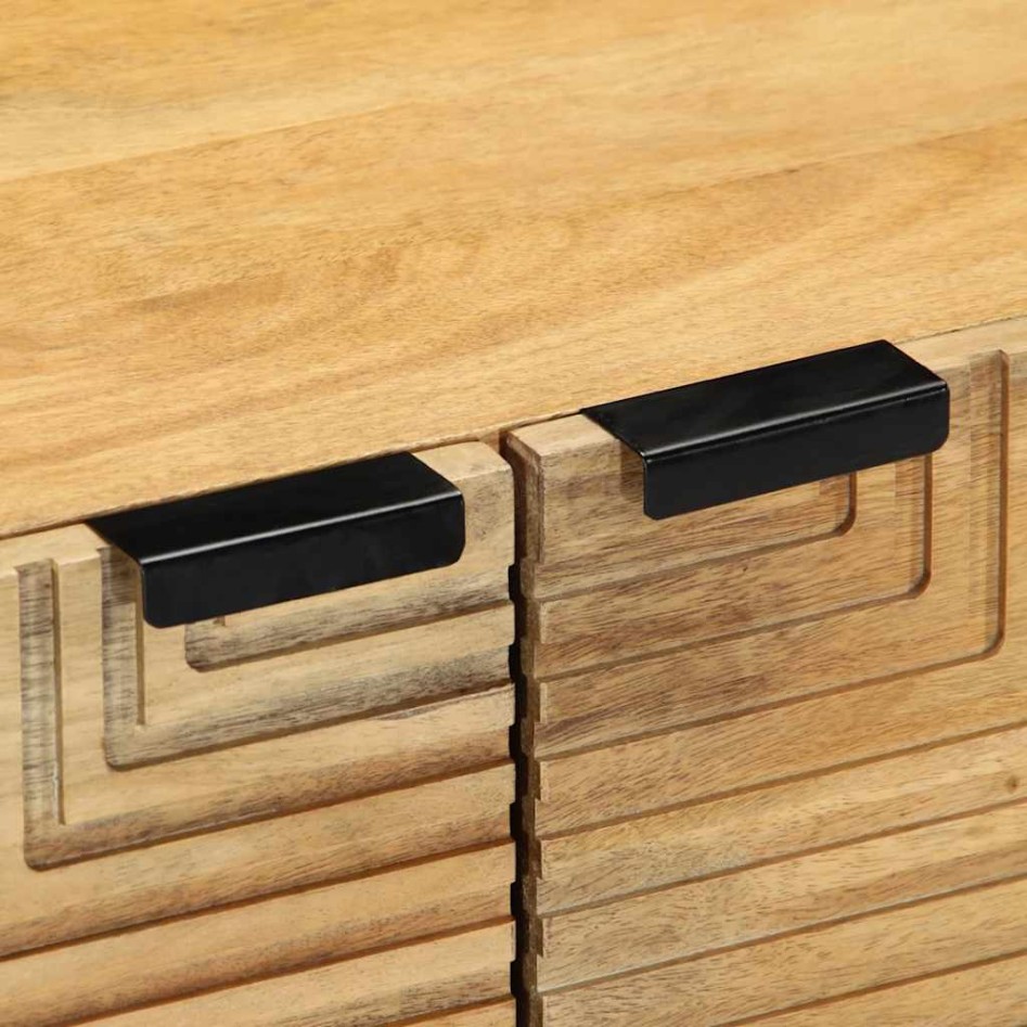 Mesa de centro marrón 80x50x40 cm madera maciza