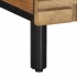 Mesa de centro marrón 80x50x40 cm madera maciza