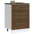 Mueble bajo de cocina Kalmar madera ingeniería de roble