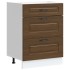 Mueble bajo de cocina Kalmar madera ingeniería de roble