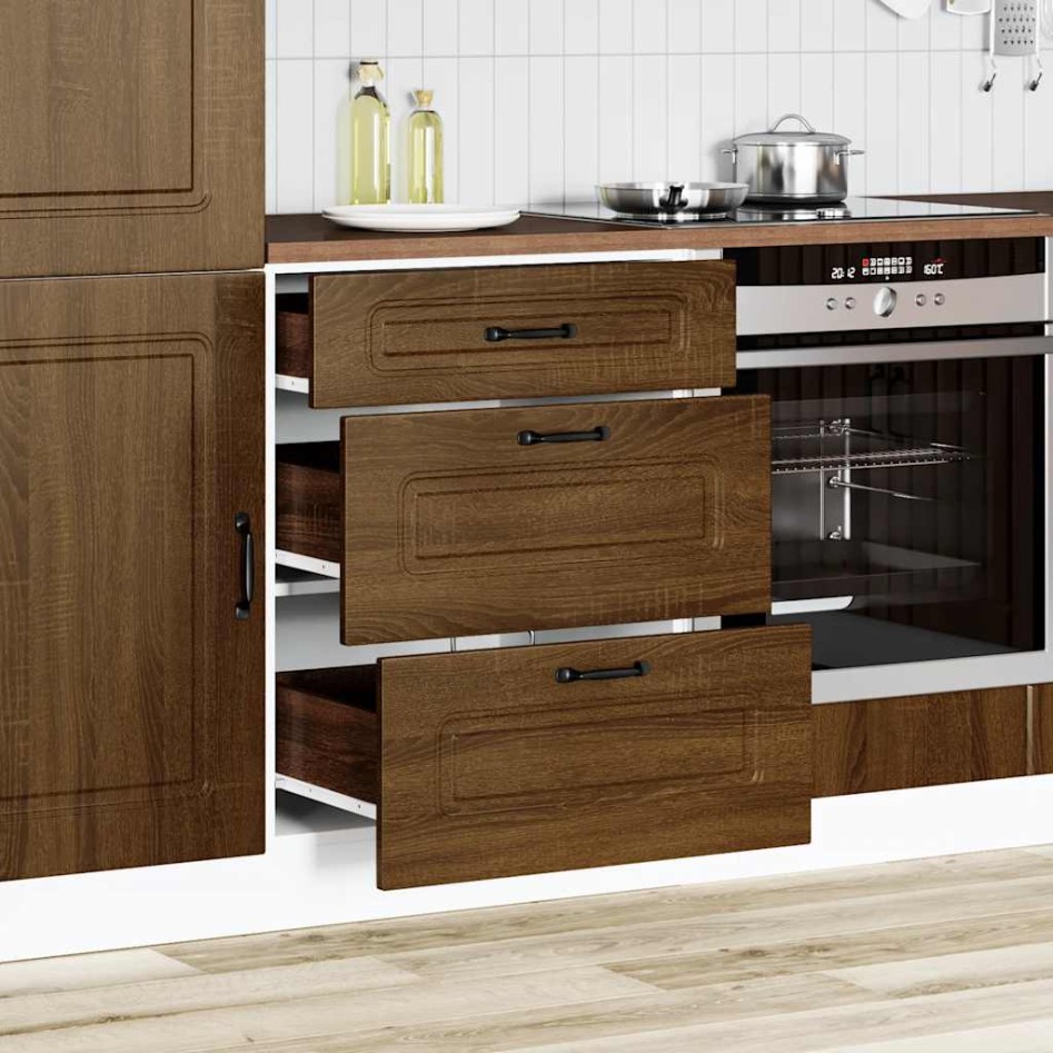 Mueble bajo de cocina Kalmar madera ingeniería de roble