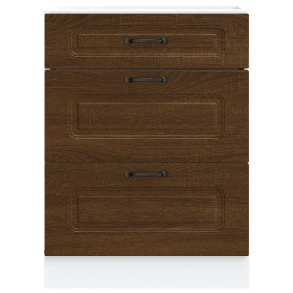 Mueble bajo de cocina Kalmar madera ingeniería de roble