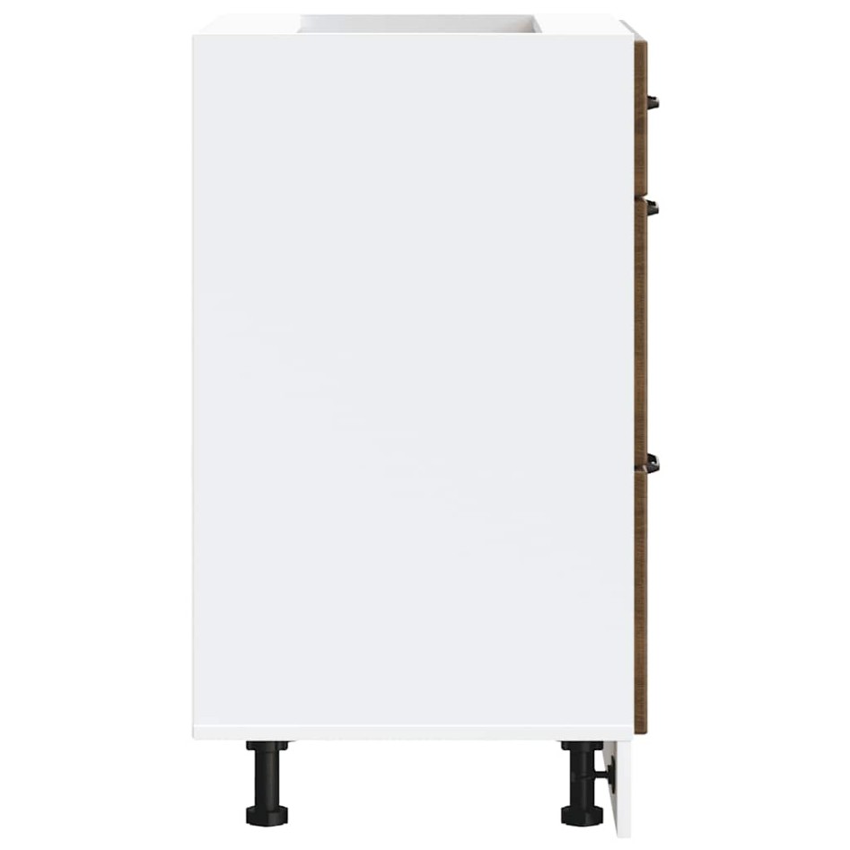 Mueble bajo de cocina Kalmar madera ingeniería de roble