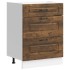 Mueble bajo de cocina Kalmar de madera ingeniería roble