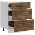 Mueble bajo de cocina Kalmar de madera ingeniería roble