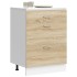 Mueble bajo de cocina de madera de ingeniería de roble
