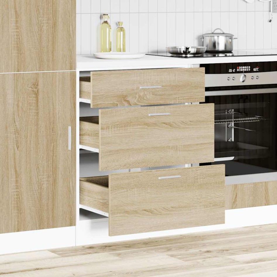 Mueble bajo de cocina de madera de ingeniería de roble