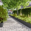 Bordes para césped 20 uds acero laminado frío negro 25x103 cm