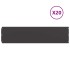 Bordes para césped 20 uds acero laminado frío negro 25x103