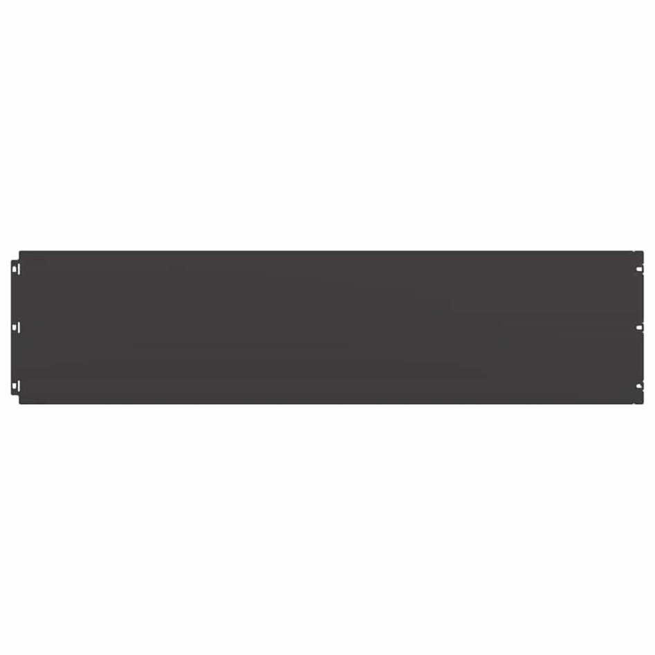 Bordes para césped 20 uds acero laminado frío negro 25x103