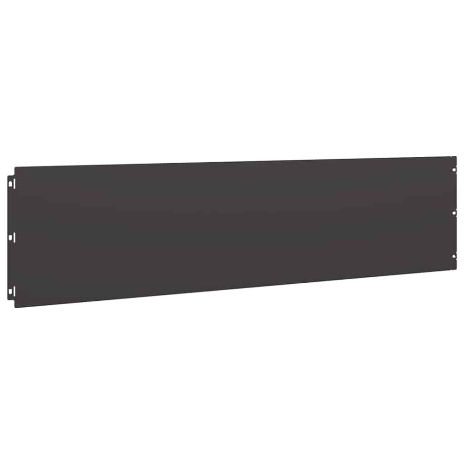 Bordes para césped 20 uds acero laminado frío negro 25x103