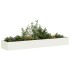 Jardinera acero blanco 360x80x40
