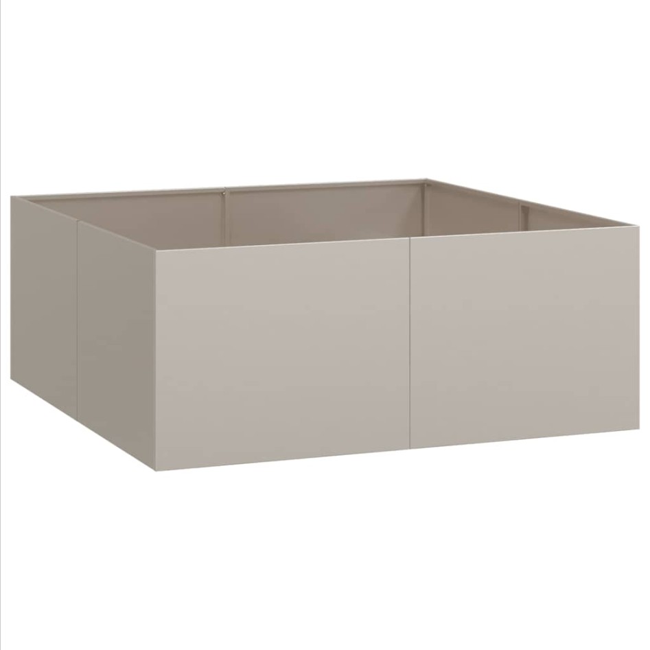 Jardinera oxidada 100x100x40 cm acero