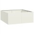 Jardinera acero blanco 100x100x40