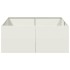 Jardinera acero blanco 100x100x40