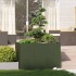 Jardinera acero verde oliva 120x80x80