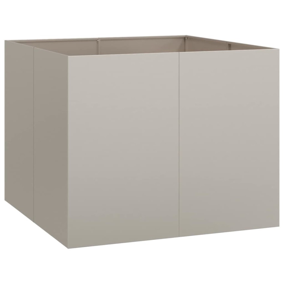 Jardinera oxidada 100x100x80 cm acero