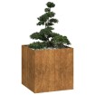 Jardinera oxidada 80x80x80 cm acero corten