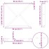 Patas para mesa de comedor 2 uds acero negro 90x(72-73,3)