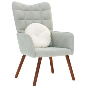 Silla de relajación de terciopelo gris