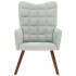 Silla de relajación de terciopelo gris