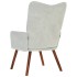 Silla de relajación de terciopelo gris