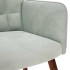 Silla de relajación de terciopelo gris