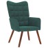Sillón de relax de terciopelo verde