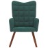 Sillón de relax de terciopelo verde
