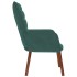 Sillón de relax de terciopelo verde