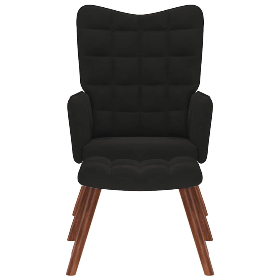 Sillón de relax con reposapiés terciopelo