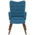 Sillón de relax con reposapiés terciopelo