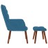 Sillón de relax con reposapiés terciopelo