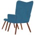 Sillón de relax con reposapiés terciopelo