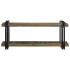 Estante de pared multicolor de madera maciza