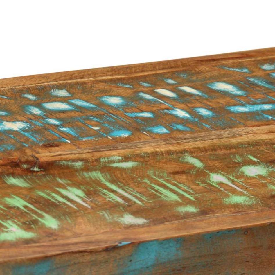 Estante de pared multicolor de madera maciza