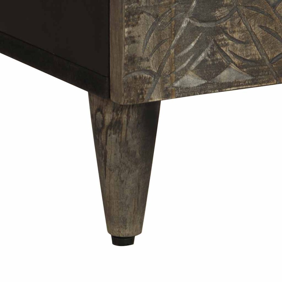 Mueble de baño madera maciza de mango 38x33x160