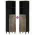 Mueble de baño madera maciza de mango 38x33x160