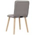 Sillas de comedor 2 unidades tela gris