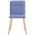 Sillas de comedor 2 uds tela azul