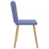 Sillas de comedor 2 uds tela azul