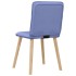 Sillas de comedor 2 uds tela azul