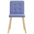 Sillas de comedor 2 uds tela azul